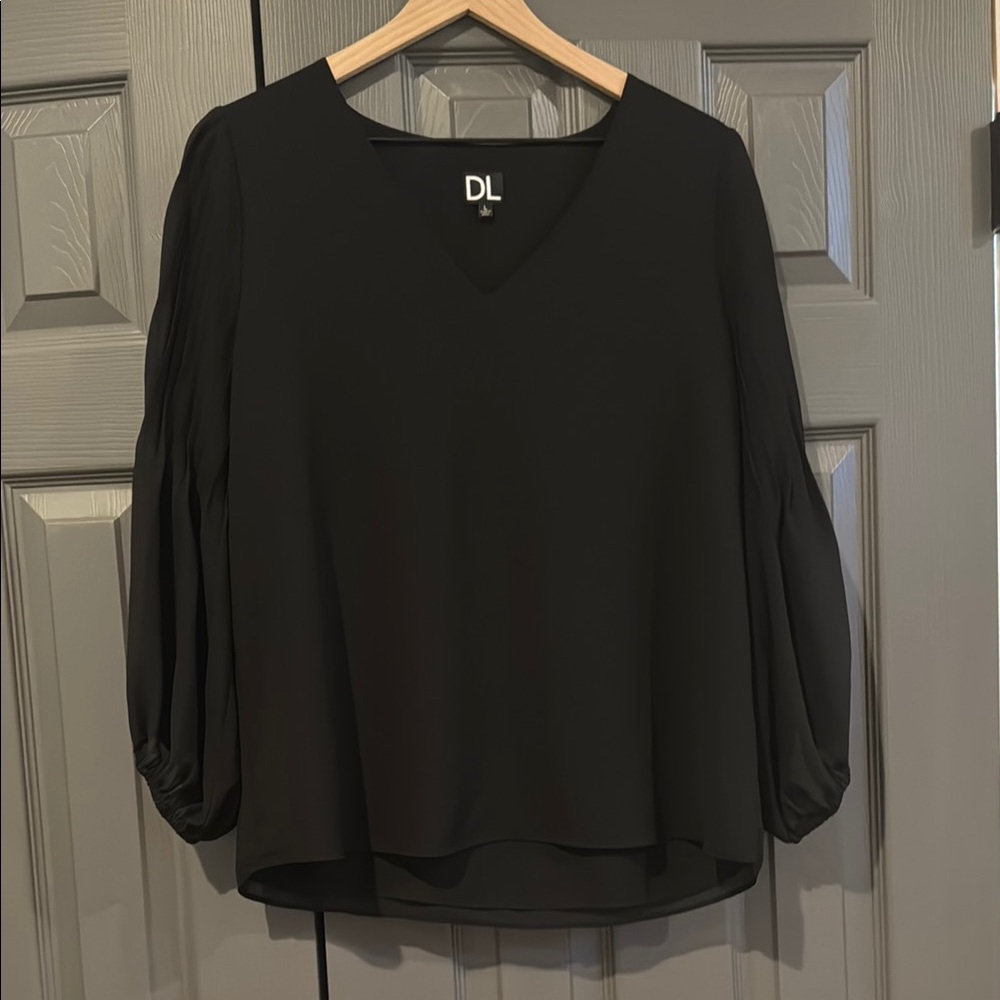 Relaxed Bishop Sleeve Blouse